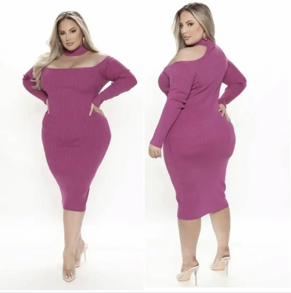 Elegant Off-Shoulder Pink Dress